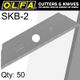 OLFA Blades Skb-2 50 Pack For Sk-4 Sk-9 Utc1 Cutters
